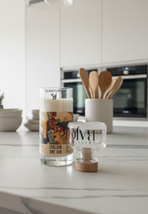 Candela Gin Rajo con tappo — Artigianale riciclata design distintivo (incisione personalizzata)