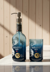 Set Bagno Harahorn Blu Artigianale - Dispenser Sapone e Portaspazzolini