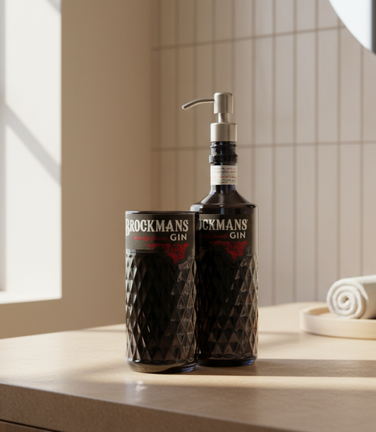 Set Bagno Brockman's Artigianale - Dispenser Sapone e Portaspazzolini