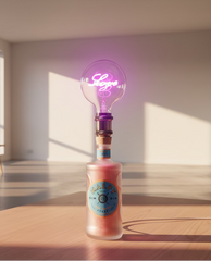 Lampada Malfy Rosa Love LED Incisione Personalizzata - Design Romantico