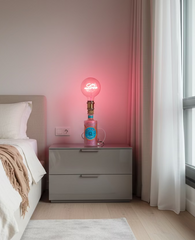 Lampada Malfy Rosa Love LED Incisione Personalizzata - Design Romantico