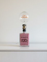 Lampada Arte Love Rosa