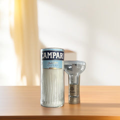 Candela Campari con tappo — Artigianale riciclata (incisione personalizzata)