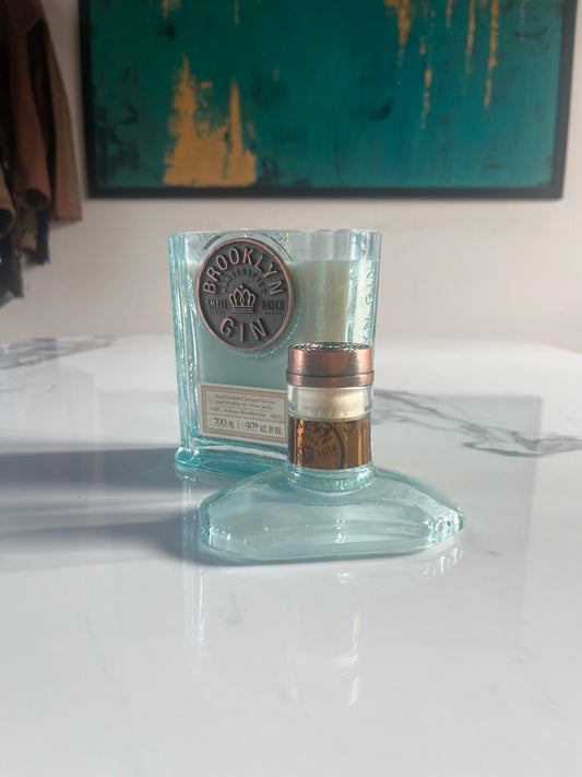 Candela Gin Brooklyn con tappo — Artigianale riciclata design americano