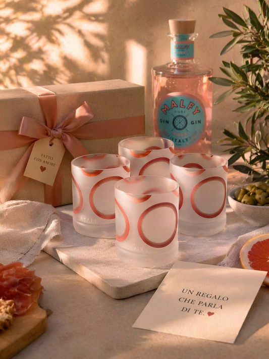 Bicchieri Malfy Rosa Riciclati – Pezzi Unici con Imperfezioni | Outlet