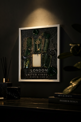 Quadro "The Key of London" - Arredo Design Artigianale Stile British
