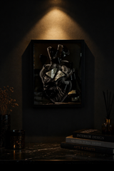 Quadro di design artigianale "Black Heart" - Arredo unico per la tua casa