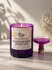 Candela Artigianale da Bottiglia Gunpowder Irish Gin – Design Luxury per Casa