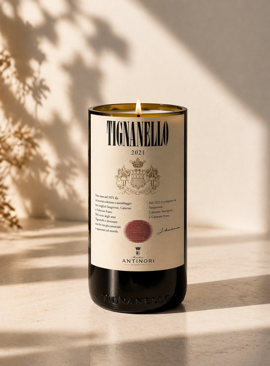 Candela Tignanello | Vino Toscano Riciclato (incisione personalizzata)