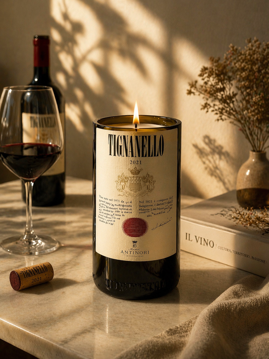 Candela Tignanello | Vino Toscano Riciclato (incisione personalizzata)