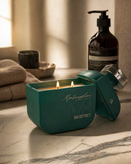 Candela Artigianale Montenapoleone Gin District – Design Luxury in Bottiglia Riciclata