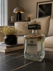 Bottiglia Disaronno 1.75L Riciclata – Porta Oggetti Artigianale con Chiusura in Sughero