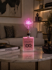 Lampada Gin Arte Love Rosa - Design Upcycling