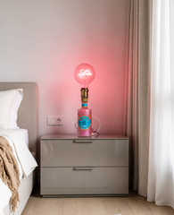 Lampada Malfy Rosa Love LED Incisione Personalizzata - Design Romantico