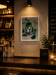 Quadro Gin & Tonic Artigianale – Bottiglia Originale e Design Moderno