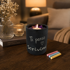 Candela Lavagna Scrivimi in Vetro Riciclato