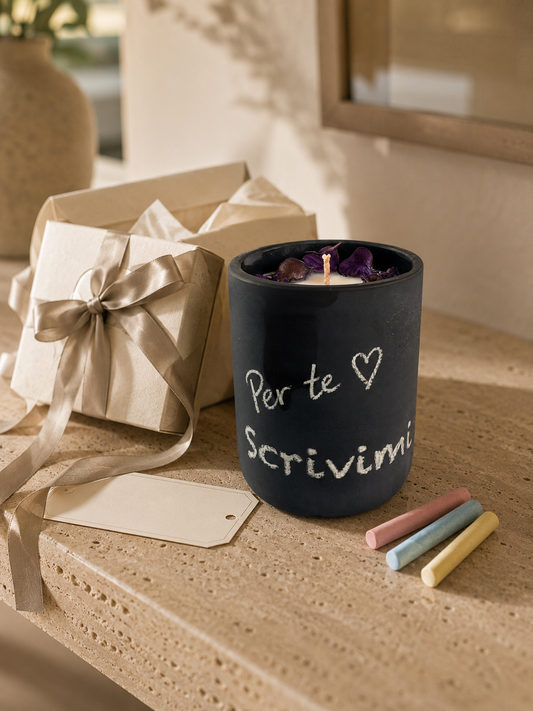 Candela Lavagna Scrivimi in Vetro Riciclato
