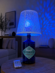 Lampada Hendrick’s Orbium Artigianale RGB USB – Bottiglia Gin Riciclata