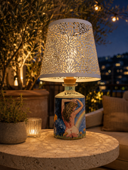Lampada J.Rose con Luce RGB – Bottiglia Riciclata Artigianale