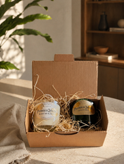 Cofanetto Champagne – 2 Candele da Bottiglie Riciclate