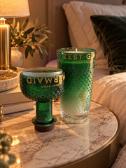 Candela Sirena da Bottiglia di Gin | Vetro Verde