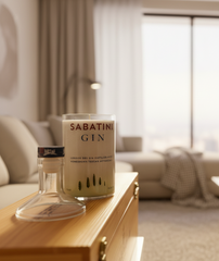 Candela Gin Sabatini con tappo — Artigianale riciclata design toscano