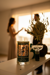 Candela Gin Sipsmith con tappo — Artigianale riciclata (incisione personalizzata)