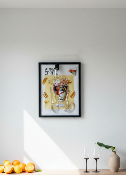 Quadro "Aperol Spritz" - Arredo Design Artigianale Aperitivo Italiano