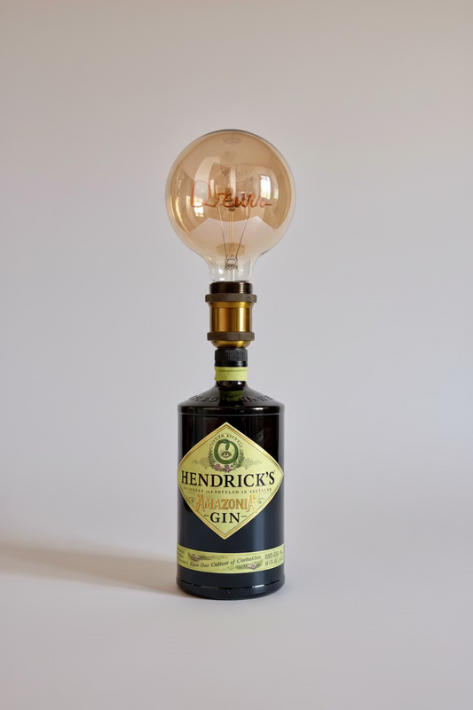 Lampada Hendrick's Amazzonia - Design Upcycling Esotico (incisione personalizzata)