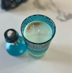Candela Sirena blu con tappo